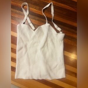 Wild Fable White Ribbed Camisole